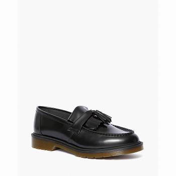 Dr Martens Adrian Smooth Kožené Tassle - Cierne Topánky Damske, DR0289